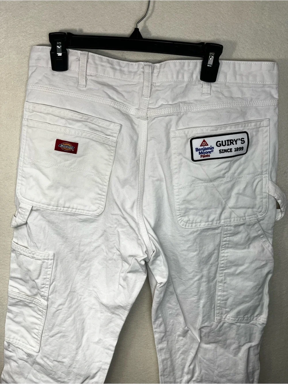 Bright White Painter Pants - BM Guiry’s Patch